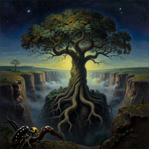 Surreal Mystic Tree Dreamscape