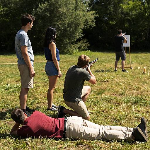 Backyard Gathering with Target Practice