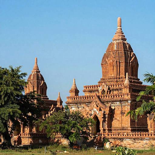 Ancient Brick Temples in Nature