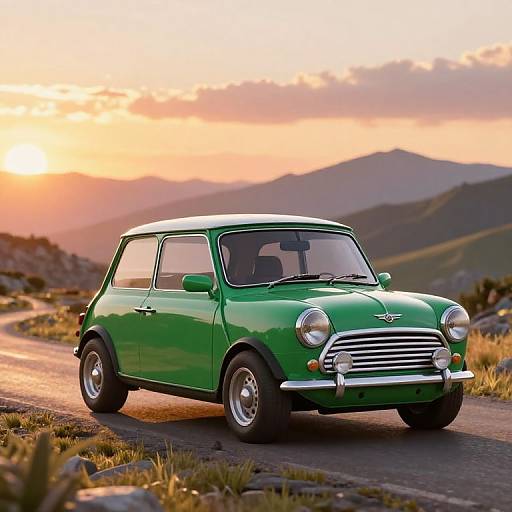 Pixar-Style Mini Racing in Mountains