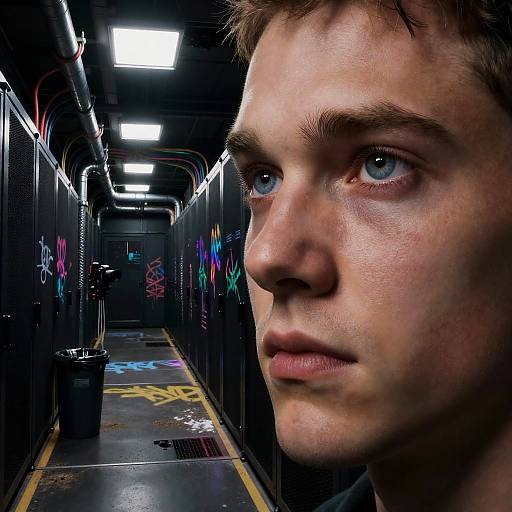 Ultra-Realistic Dark Hallway Hologram