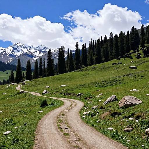 Vibrant Mountainous Landscape Photography