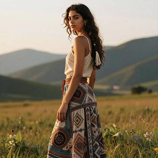 Boho Chic Side Fringe Fashion Editorial