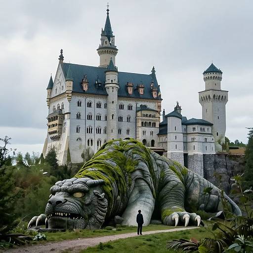 Castle on Leviathan's Mossy Legs