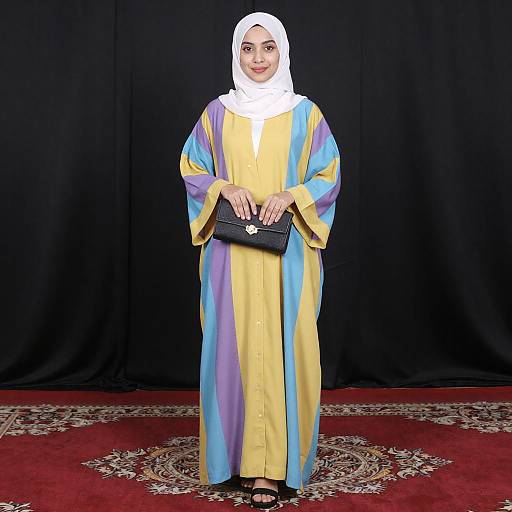 Young Woman on Red Carpet