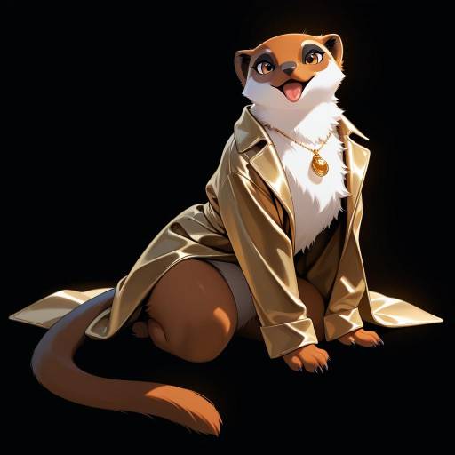 Curious Meerkat with Elegant Jewelry Curious Meerkat with Elegant Jewelry