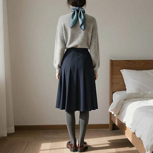 Soft Morning Back View Portrait