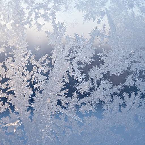 Intricate Frost Patterns on Window