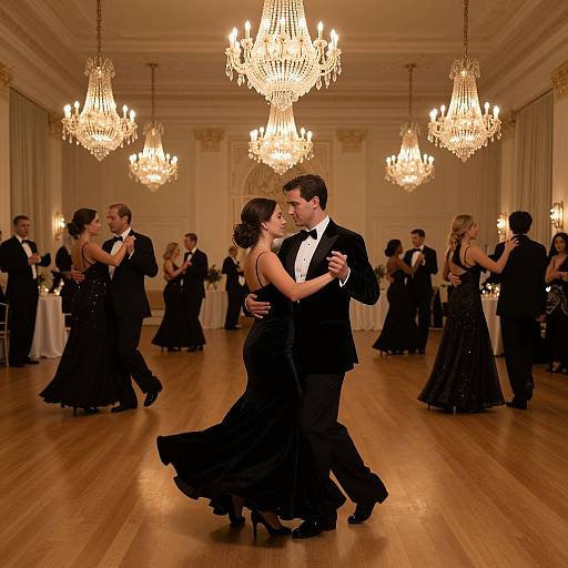 Elegant Black-Tie Ballroom Party