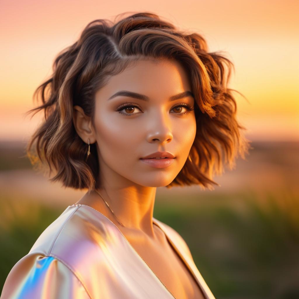 Stunning Zendaya Portrait at Sunset