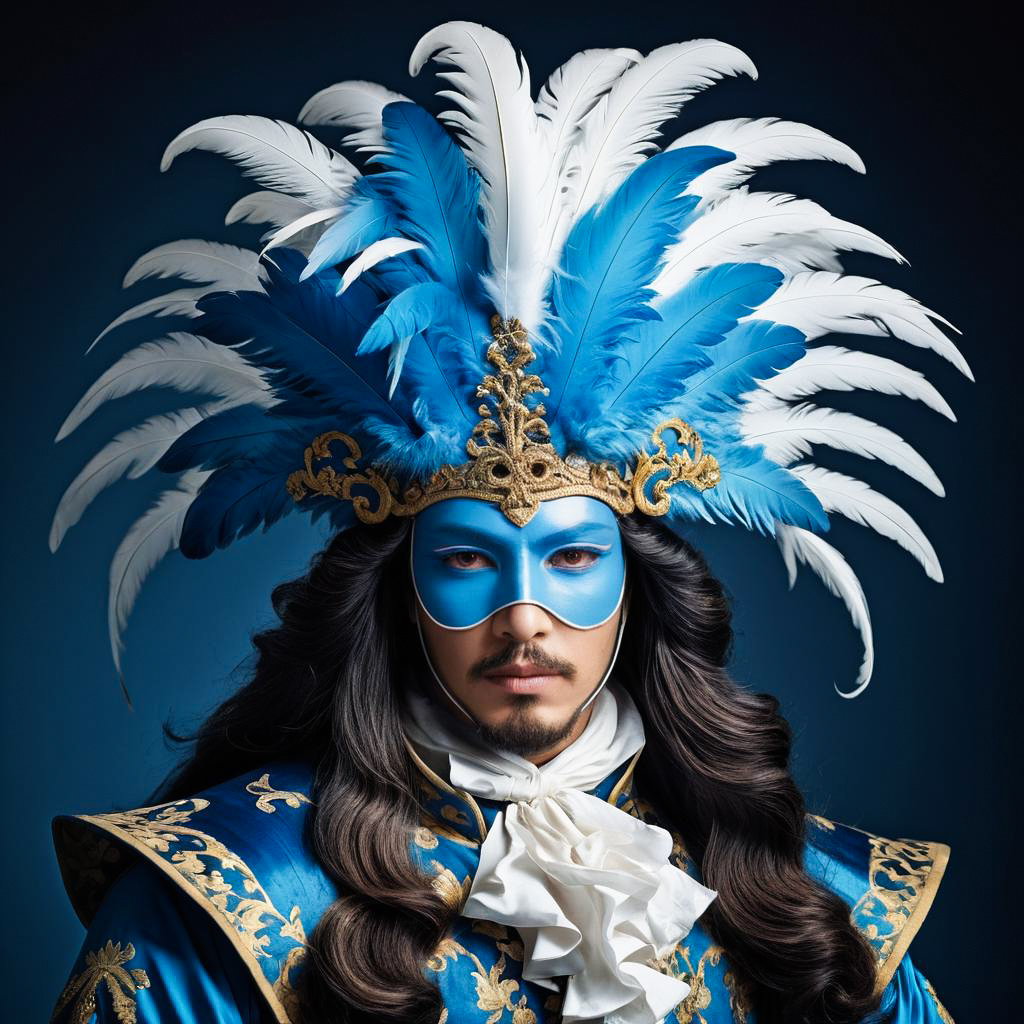 Masked Gentleman in Baroque Costume