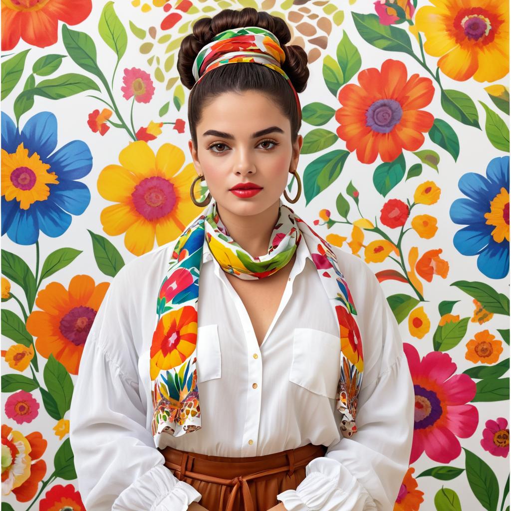 Artistic Gallery Poster Inspired by Frida Kahlo