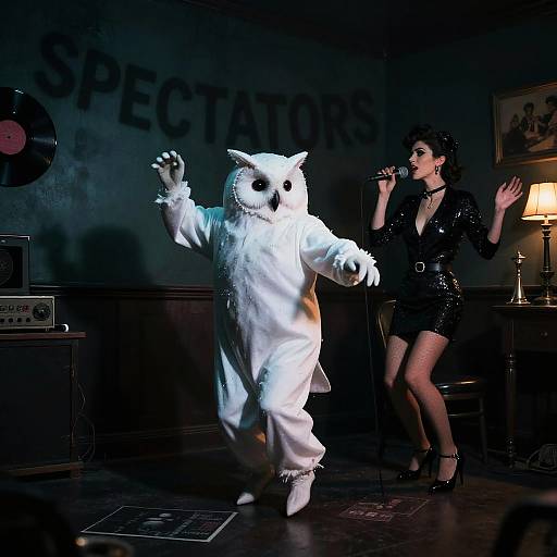 Sinister Owl and Beatnik Poet Dance