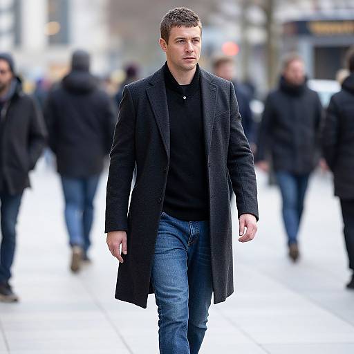 Confident European Man in Urban Fashion