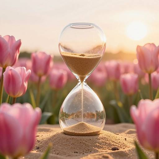 Golden Sand in Tulip Hourglasses