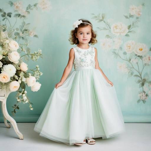 Little Girl in Elegant Dress