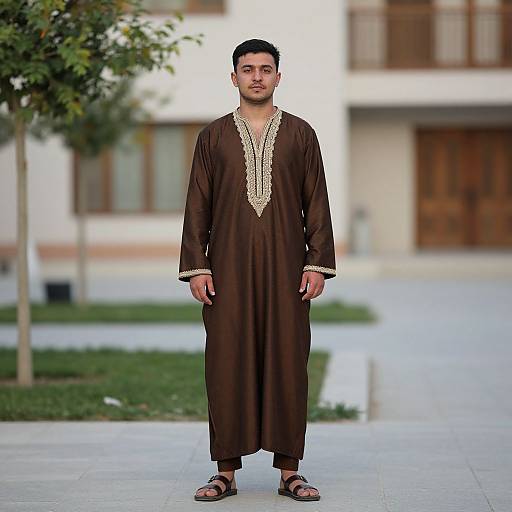 Traditional Turkish Male Costume Outdoors