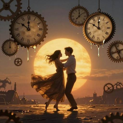 Surreal Clocks in Twilight Eternity