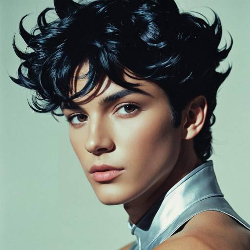 Portrait of Fae Prince with Glossy Skin