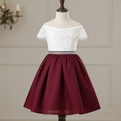 Elegant Off-Shoulder Flower Girl Dress