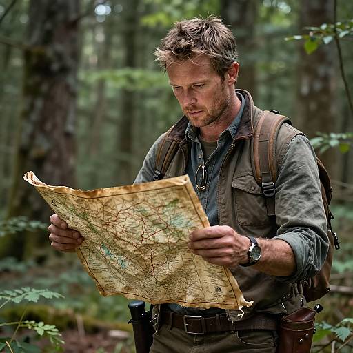 Rugged Adventurer Reading Map