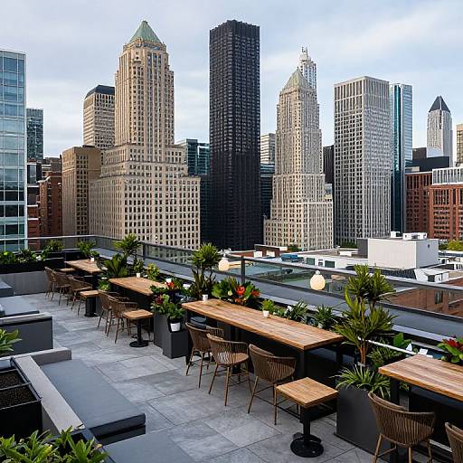 Chicago Rooftop with London House View