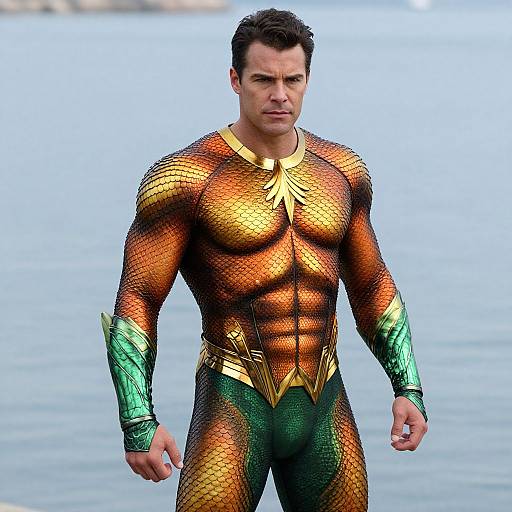 Realistic Aquaman Super Friends Cosplay