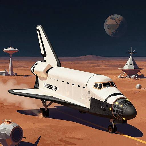 Mid-Century Retro Space Shuttle