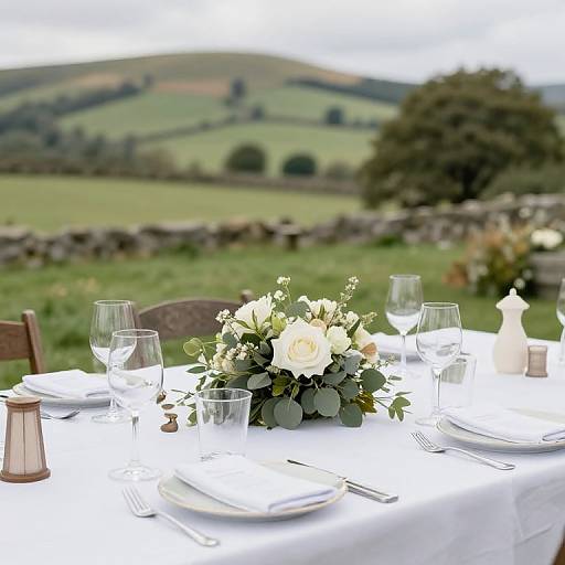 Peak District Inspired Wedding Table Decor