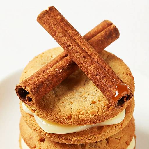 Caramelized Cinnamon Sticks and Cream Cookies