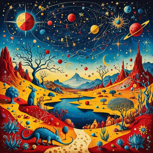 Surreal Dalí-Inspired Fantasy Landscape Art Surreal Dalí-Inspired Fantasy Landscape Art