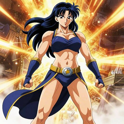 Heroic Anime Muscle Woman