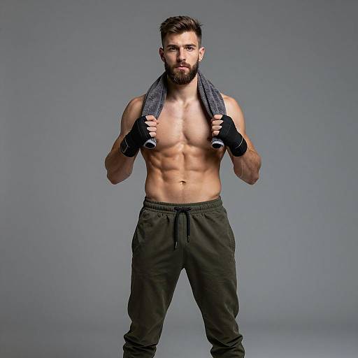 Ultra-Detailed Fitness Portrait of a Man