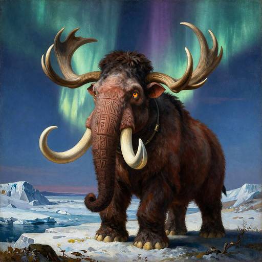 Renaissance Aurora Mammoth Guardian in Oil