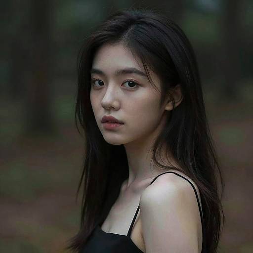 Realistic Outdoor Portrait of a Girl