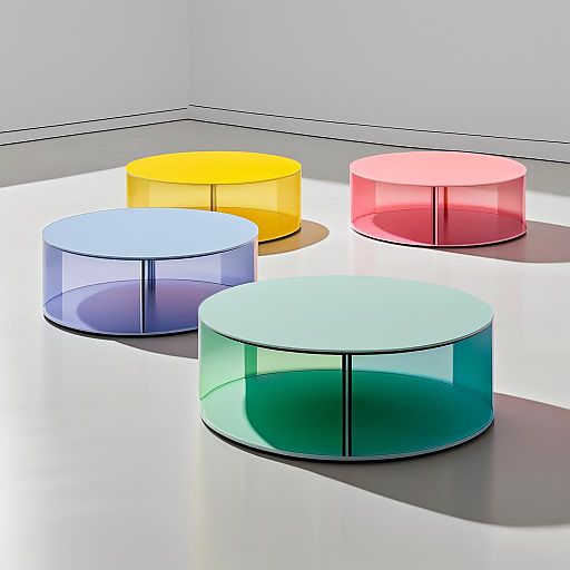 Artistic Colorful Coffee Table Design