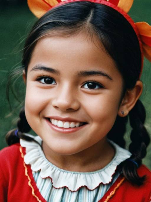 Smiling Child in Rosita Costume