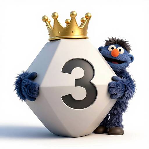 Crowned Icosahedron Embraced by Fraggle