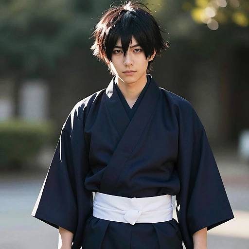 Realistic Midnight Cosplay in Nature