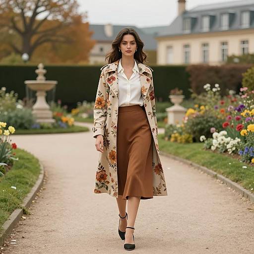 Autumn Elegance in European Garden