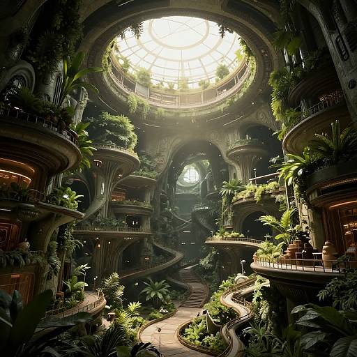 Futuristic Underground Cityscape