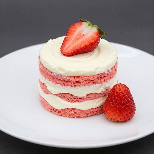 Strawberry Cream Cheese Swirl Cake