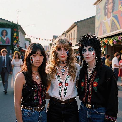 1980s Style Feminist Street Portrait