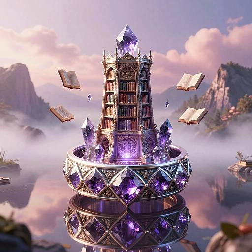 Amethyst Ring and Arcane Library
