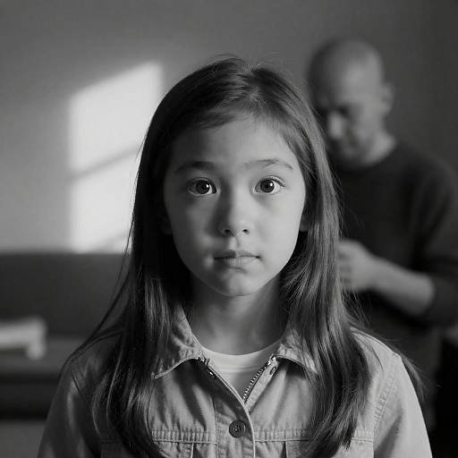 Moody Portrait of a Young Girl
