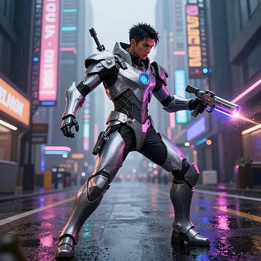 Garnesh Cyberpunk Futuristic Warrior