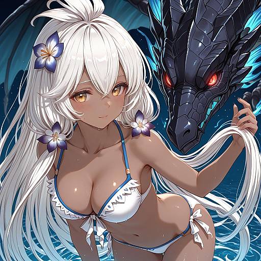 Illustration of Zooey (granblue fantasy), granblue fantasy in the style of Gulp5959