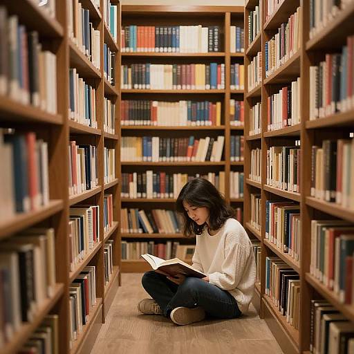 Breathing Books Library with Living Endings