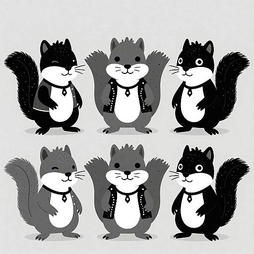 80s Punk Grunge Squirrel Band