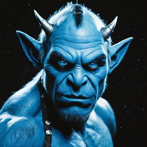 Fantasy Orc Portrait with Blue Skin Fantasy Orc Portrait with Blue Skin